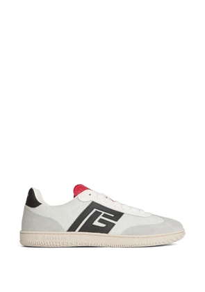Balmain Swan suede and smooth-leather trainers - White