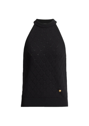 Balmain sleeveless knit top - Black