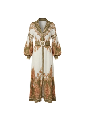 SCARLETT POPPIES Florista paisley-print dress - Neutrals