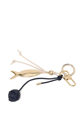 Maje fish-pendant keyring - Gold