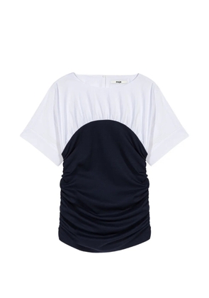 Maje ruched short-sleeve T-shirt - White