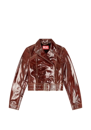 Diesel patent double-breasted jacket - Brown