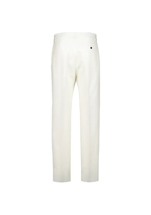 Ferragamo pleated straight-leg trousers - White