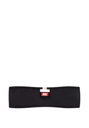 Diesel Oval D cut-out bandeau bra - Black