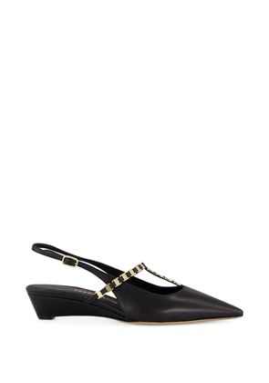 Ferragamo Ardea chain-link slingback pumps - Black