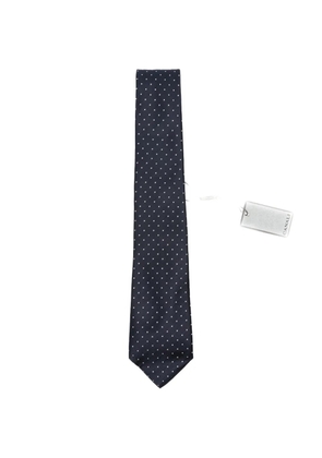 Canali polka-dot silk tie - Blue