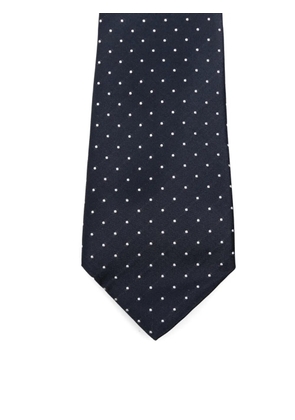 Canali polka-dot silk tie - Blue