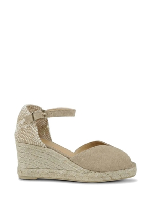 Castañer Bianca peep-toe wedge espadrilles - Neutrals