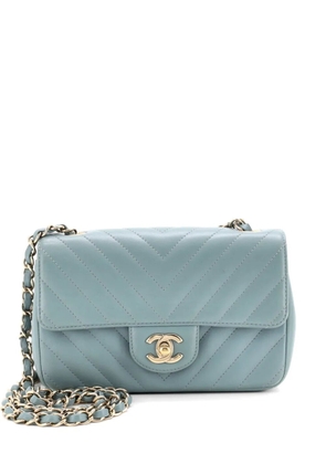 CHANEL Pre-Owned Classic Single Flap Bag Chevron Lambskin Mini shoulder bag - Green