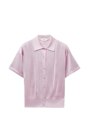 Versace viscose knit polo - Pink