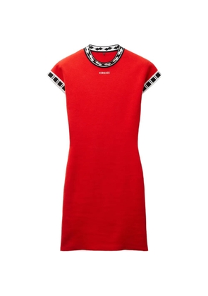 Versace cotton knit mini dress - Red