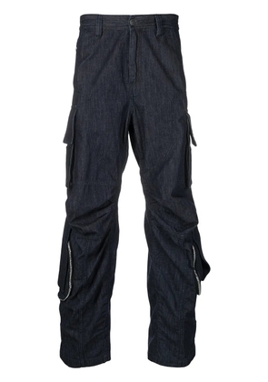 Diesel mid-rise cargo jeans - Blue