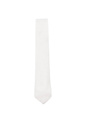 Canali micro-pattern tie - White