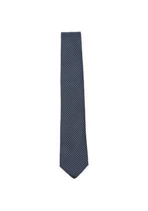 Canali geometric-patterned tie - Blue