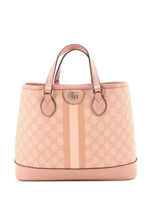 Gucci Pre-Owned Ophidia Top Handle Tote Coated Canvas with Leather Small satchel - Pink