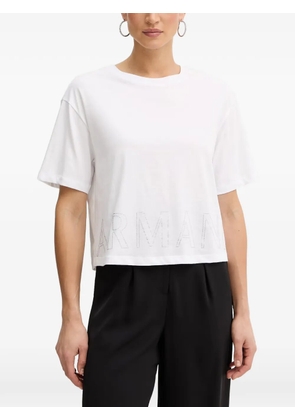 Armani Exchange logo-embellished T-shirt - White