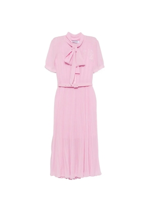 Self-Portrait pleated midi dress - Pink