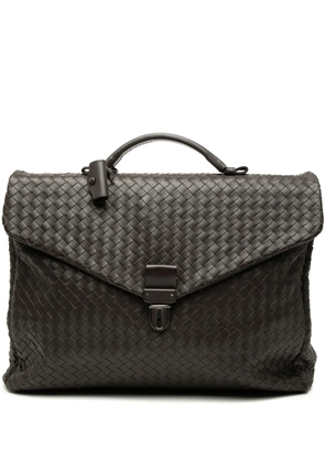 Bottega Veneta Pre-Owned 2007 Nappa Intrecciato business bag - Brown