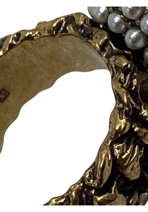 Gucci Pre-Owned faux pearl ring - Gold