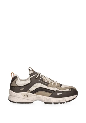 Armani Exchange panelled mesh sneakers - Brown