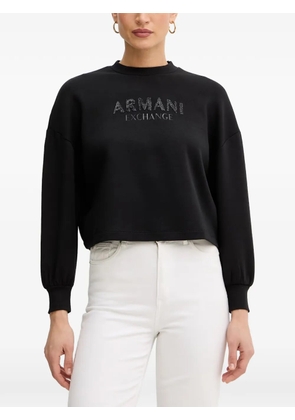 Armani Exchange logo-embellished sweatshirt - Black