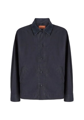 Missoni zigzag-collar overshirt - Blue
