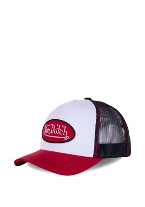 Von Dutch logo-patch mesh-panel cap - White