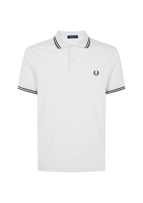 Fred Perry logo-embroidered polo shirt - White