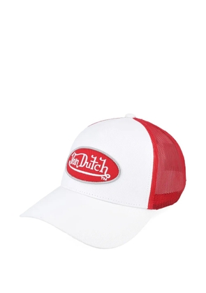 Von Dutch logo-patch mesh-panel cap - White