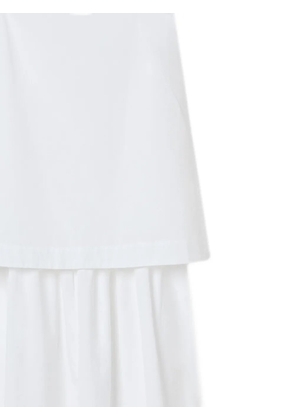 House Of Dagmar layered cotton midi dress - White