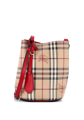 Burberry Pre-Owned Lorne Haymarket Coated Canvas Small bucket bag - Multicolour