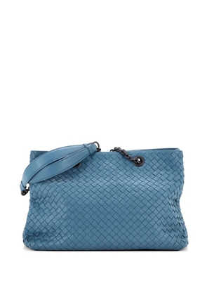 Bottega Veneta Pre-Owned Double Chain Intrecciato Nappa Medium tote bag - Blue
