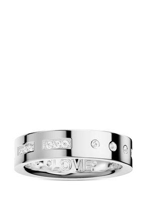 APM Monaco Morse Love ring - White
