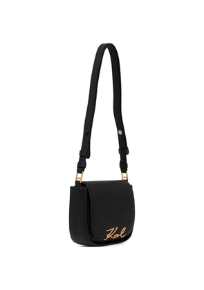 Karl Lagerfeld Karl signature-plaque cross body bag - Black