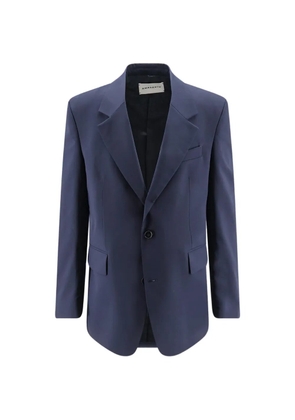 AMARANTO single-breasted notch-lapels blazer - Blue