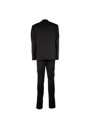 Corneliani single-breasted notch-lapel suit - Black