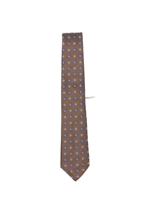 Canali geometric-pattern tie - Brown