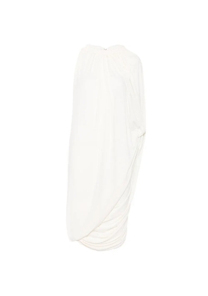 Coperni draped smocked midi dress - Neutrals