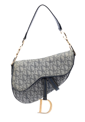 Christian Dior Pre-Owned 2000 Diorissimo Canvas Saddle Bag shoulder bag - Blue