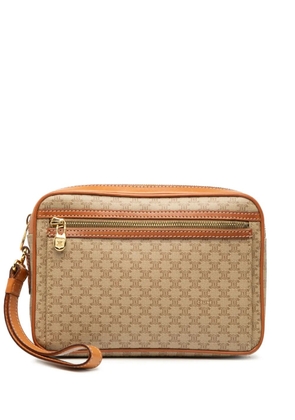 Celine Pre-Owned 2009 Macadam Coated Canvas clutch bag - Neutrals