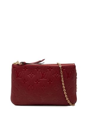 Louis Vuitton Pre-Owned 2019 Monogram Empreinte Double Zip Pochette crossbody bag - Red