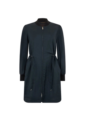 Moorer single-breasted drawstring coat - Blue