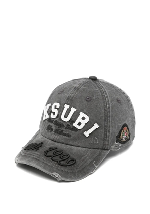 Ksubi Duke Krest distressed cap - Grey