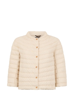 Moorer button padded jacket - Neutrals