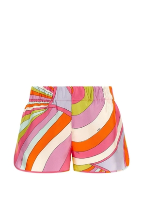PUCCI elasticated-waistband shorts - Orange