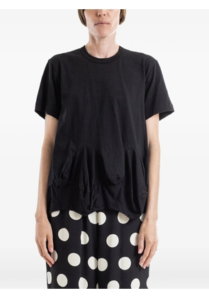 Comme Des Garçons draped-pocket T-shirt - Black