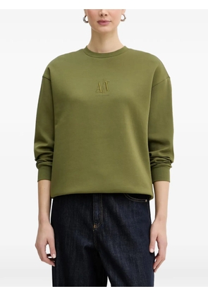 Armani Exchange logo-embroidered sweatshirt - Green
