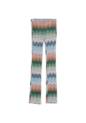 Missoni zigzag-knit trousers - Green