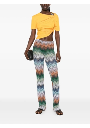 Missoni zigzag-knit trousers - Green