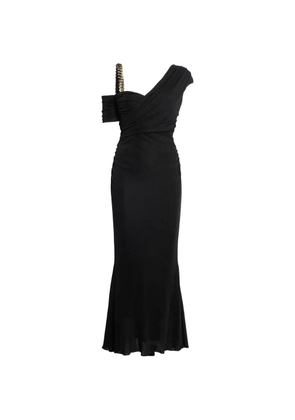 Roberto Cavalli chain-strap maxi dress - Black
